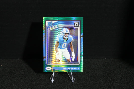 Terrion Arnold - 2024 Donruss Optic - Green Hyper - Rated Rookie