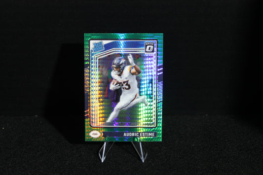 Audric Estime - 2024 Donruss Optic - Green Hyper - Rated Rookie