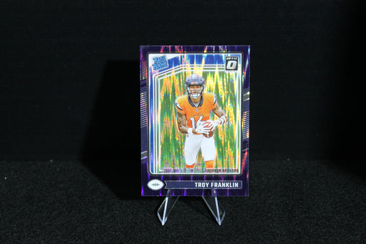 Troy Franklin - 2024 Donruss Optic - Purple Shock - Rated Rookie