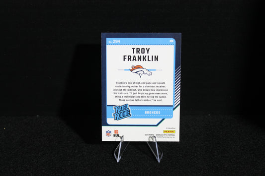 Troy Franklin - 2024 Donruss Optic - Purple Shock - Rated Rookie