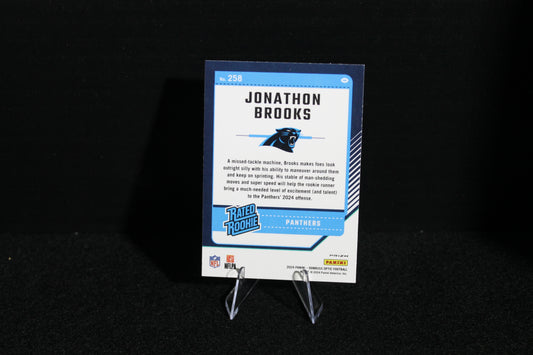 Jonathon Brooks - 2024 Donruss Optic - Purple Shock - Rated Rookie