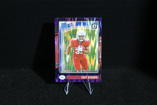 Trey Benson - 2024 Donruss Optic - Purple Shock - Rated Rookie