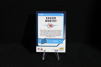 Xavier Worthy - 2024 Donruss Optic - Purple Shock - Rated Rookie