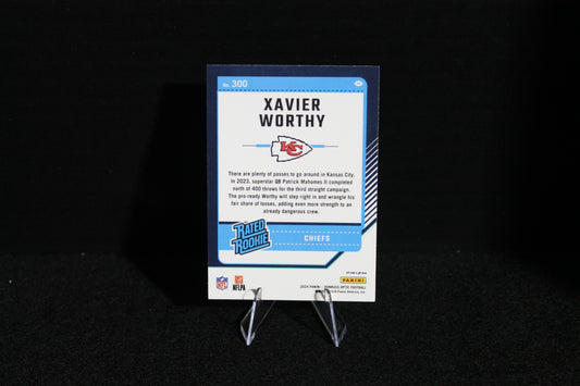 Xavier Worthy - 2024 Donruss Optic - Purple Shock - Rated Rookie