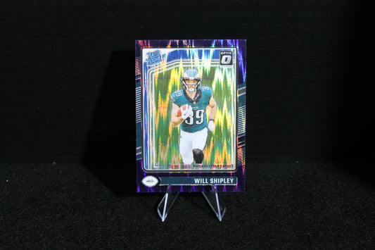 Will Shipley - 2024 Donruss Optic - Purple Shock - Rated Rookie