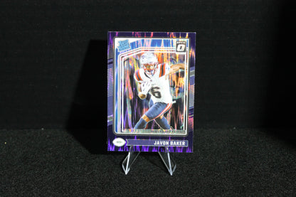 Javon Baker - 2024 Donruss Optic - Purple Shock - Rated Rookie