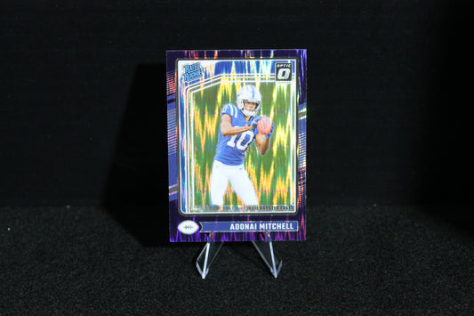 Adonai Mitchell - 2024 Donruss Optic - Purple Shock - Rated Rookie
