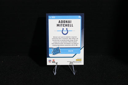 Adonai Mitchell - 2024 Donruss Optic - Purple Shock - Rated Rookie