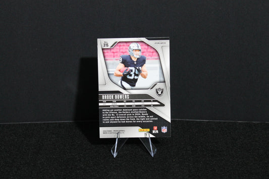 Brock Bowers - 2024 Panini Prizm - Green Wave - Rookie