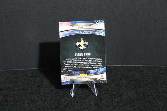 Derek Carr - 2024 Panini Prizm - Green Wave Fireworks