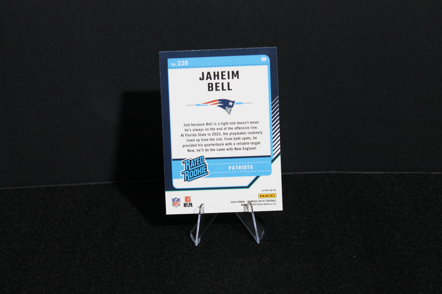 Jaheim Bell - 2024 Donruss Optic - Blue Hyper - Rated Rookie