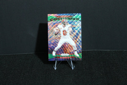 Baker Mayfield - 2024 Panini Prizm - Green Wave Fireworks