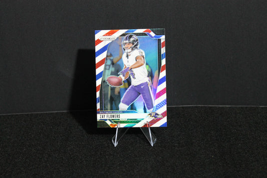 Zay Flowers - 2024 Panini Prizm - Red White & Blue