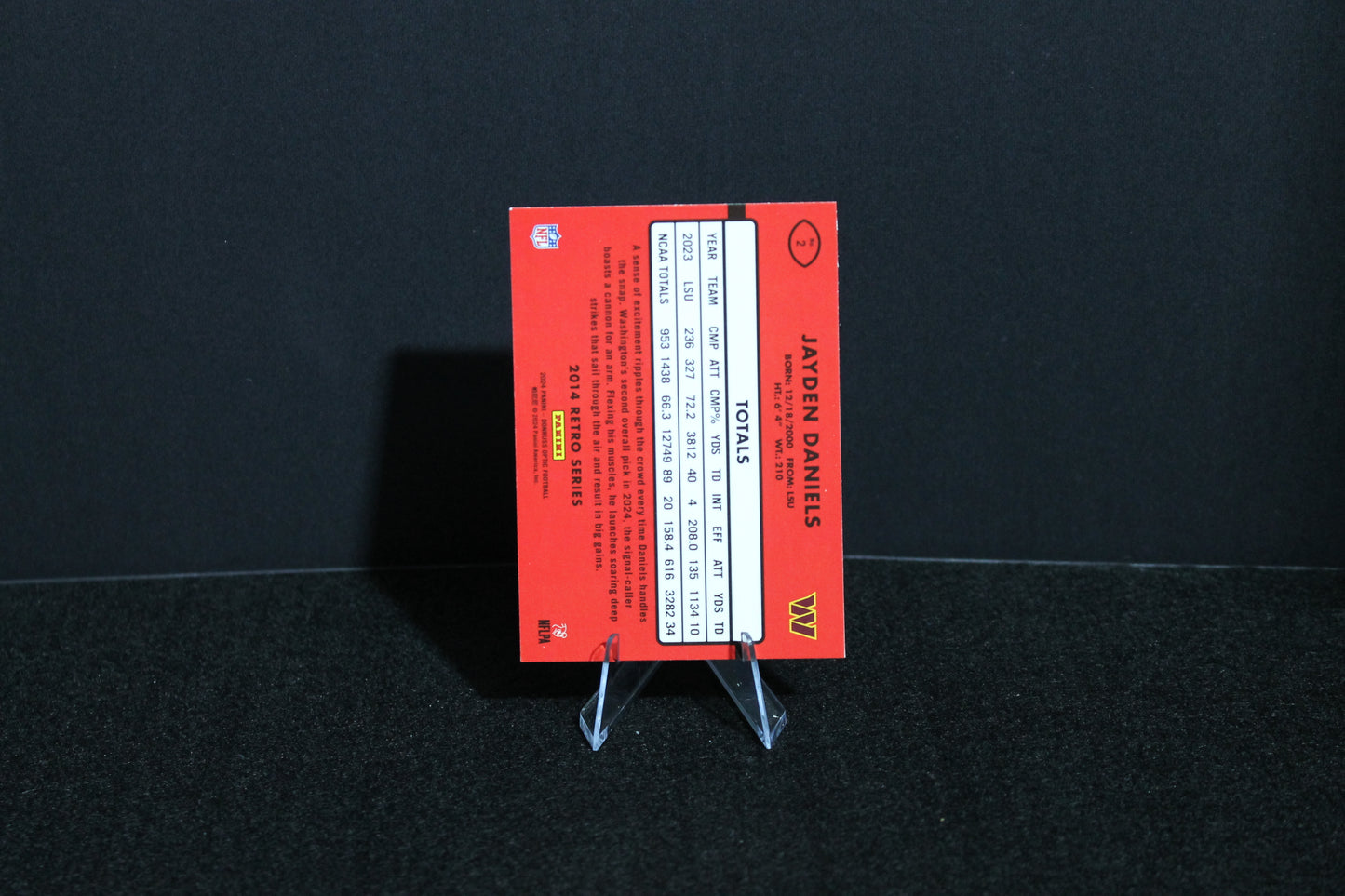 Jayden Daniels - 2024 Donruss Optic - 2014 Retro Series - Rated Rookie