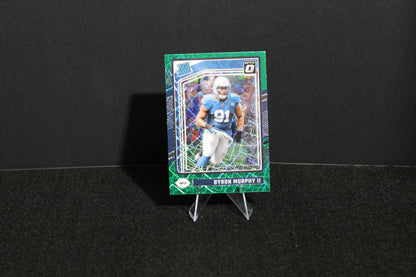 Byron Murphy II - 2024 Donruss Optic - Green Velocity - Rated Rookie