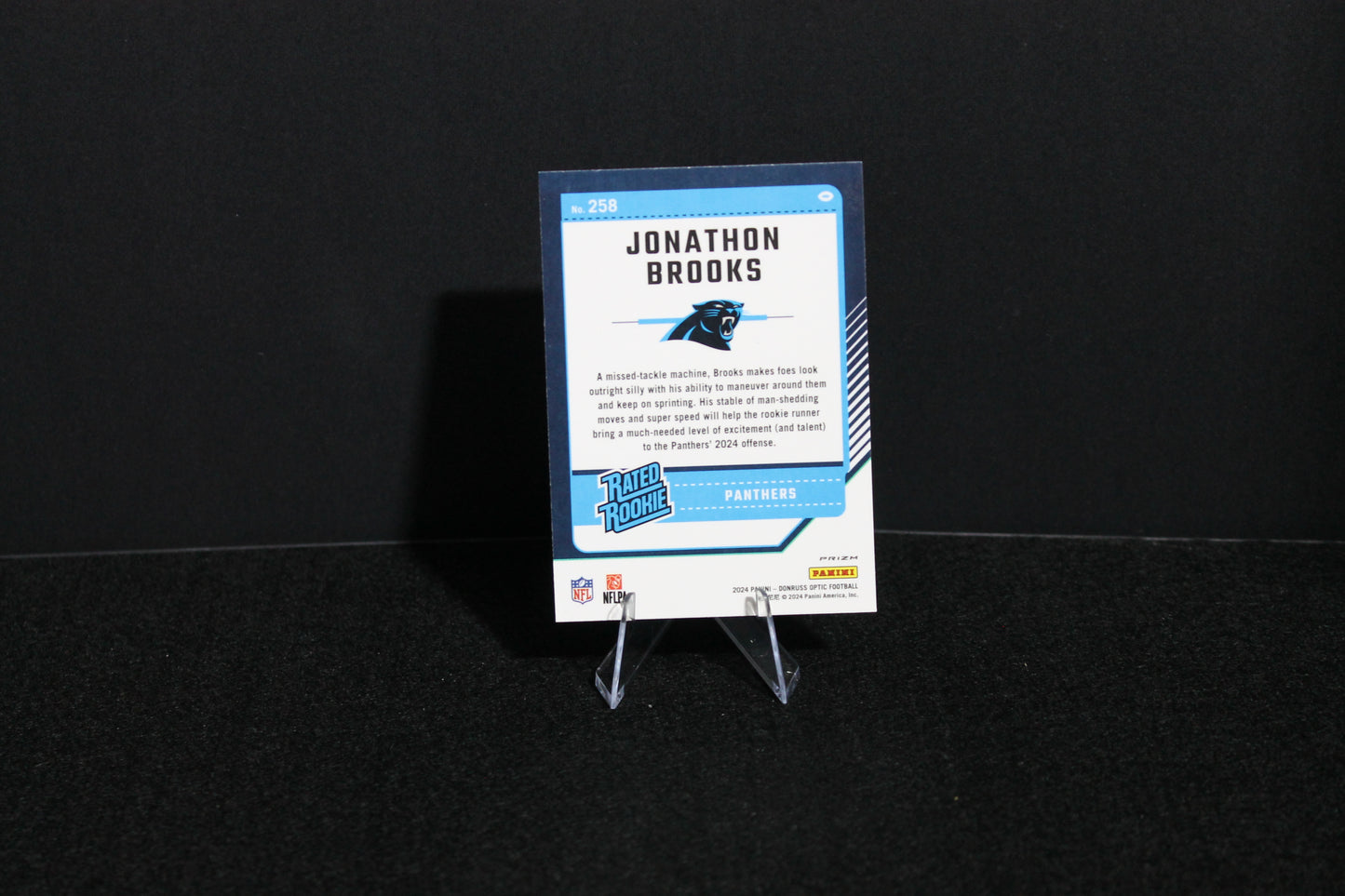 Jonathan Brooks - 2024 Donruss Optic - Purple Shock - Rated Rookie