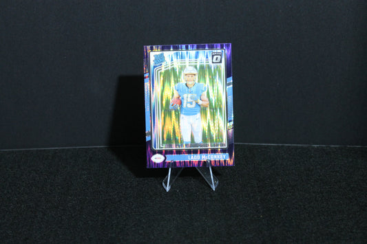 Ladd McConkey - 2024 Donruss Optic - Purple Shock - Rated Rookie