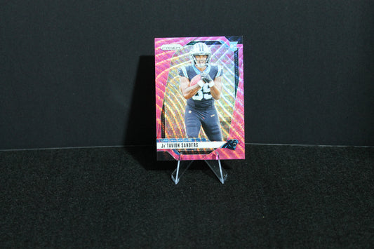 Ja'Tavion Sanders - 2024 Panini Prizm - Pink Wave - Rookie