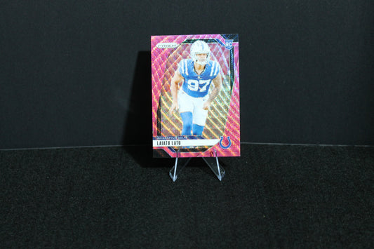 Laiatu Latu - 2024 Panini Prizm - Pink Wave - Rookie