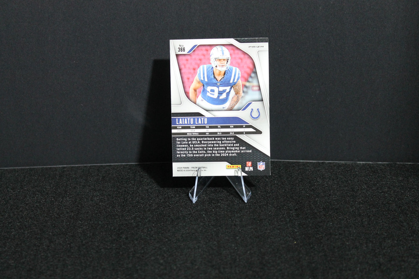 Laiatu Latu - 2024 Panini Prizm - Pink Wave - Rookie