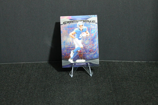 Malik Nabers - 2024 Panini Prizm - Fireworks - Rookie