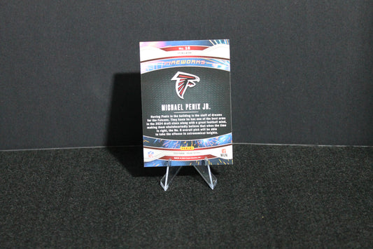 Michael Penix Jr. - 2024 Panini Prizm - Green Ice Fireworks - Rookie