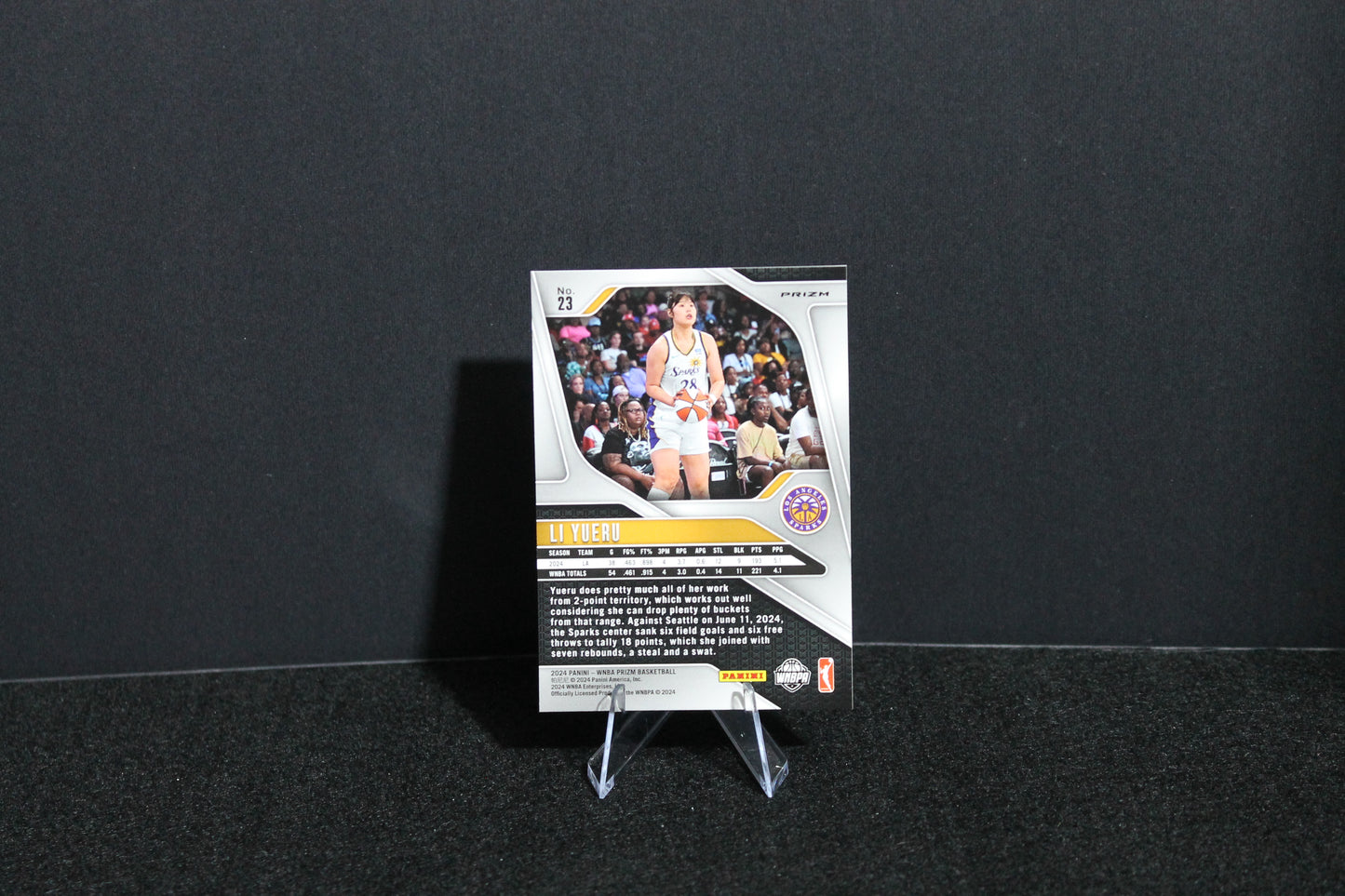 Li Yueru - 2024 Panini Prizm WNBA - Orange Ice