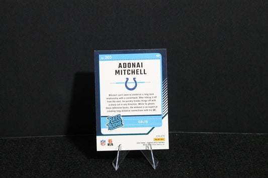 Adonai Mitchell - 2024 Donruss Optic - Purple Scope - Rated Rookie