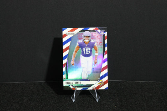 Dallas Turner - 2024 Panini Prizm - Red White & Blue - Rookie