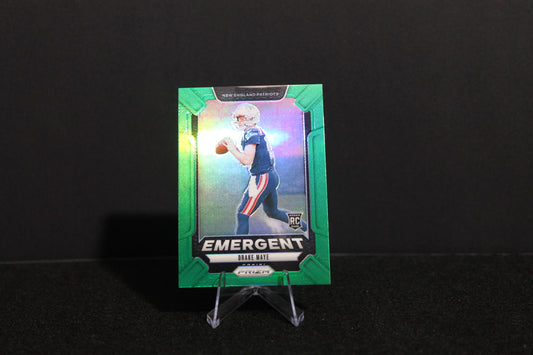 Drake Maye - 2024 Panini Prizm - Green Emergent - Rookie