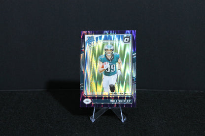 Will Shipley - 2024 Donruss Optic - Purple Shock - Rated Rookie