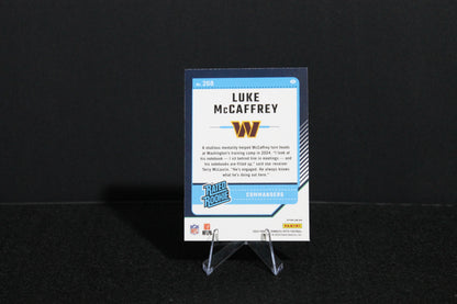 Luke McCaffrey - 2024 Donruss Optic - Blue Hyper - Rated Rookie