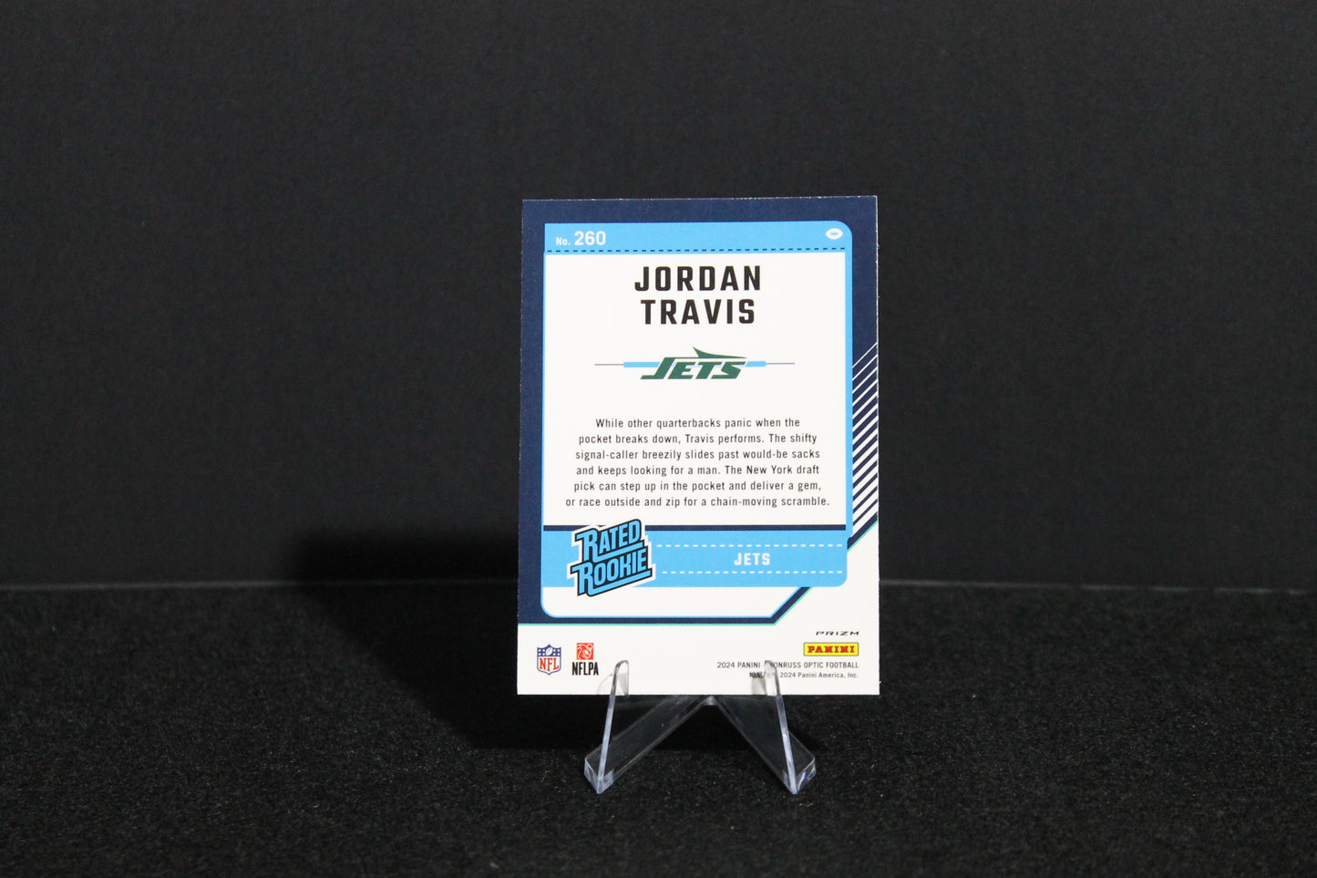 Jordan Travis - 2024 Donruss Optic - Blue Hyper - Rated Rookie