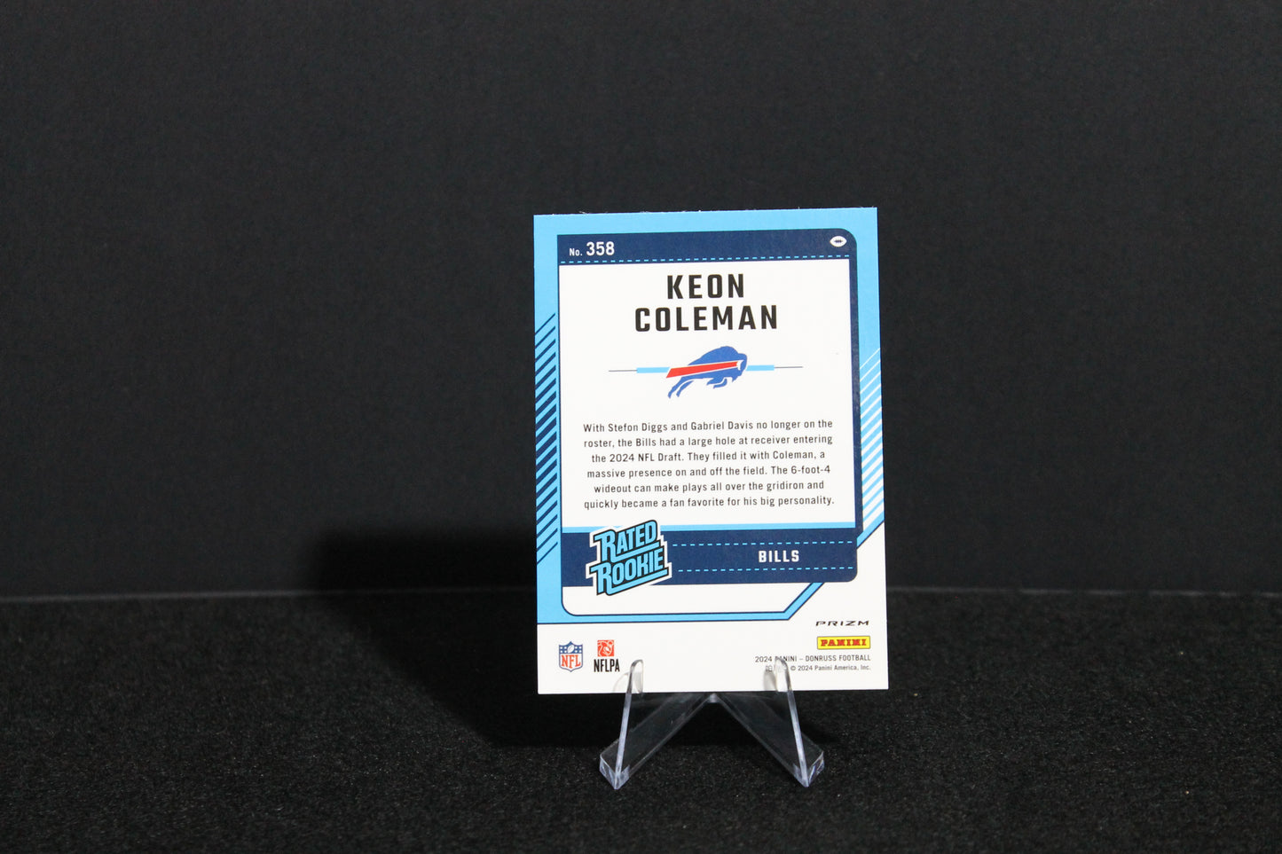 Keon Coleman - 2024 Donruss Optic - Blue Scope - Rated Rookie