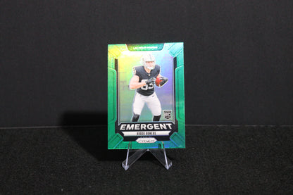 Brock Bowers - 2024 Panini Prizm - Green Emergent - Rookie