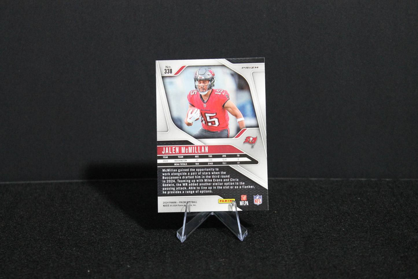 Jalen McMillan - 2024 Panini Prizm - Pink Wave - Rookie