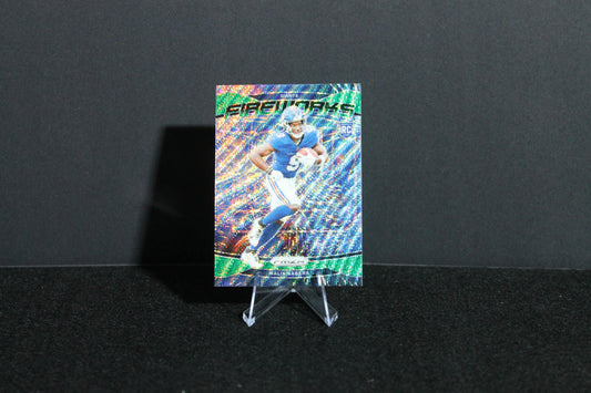 Malik Nabers - 2024 Panini Prizm - Green Wave Fireworks - Rookie
