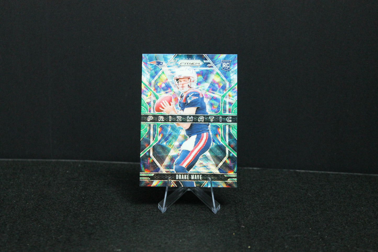 Drake Maye - 2024 Panini Prizm - Green Wave Prizmatic - Rookie