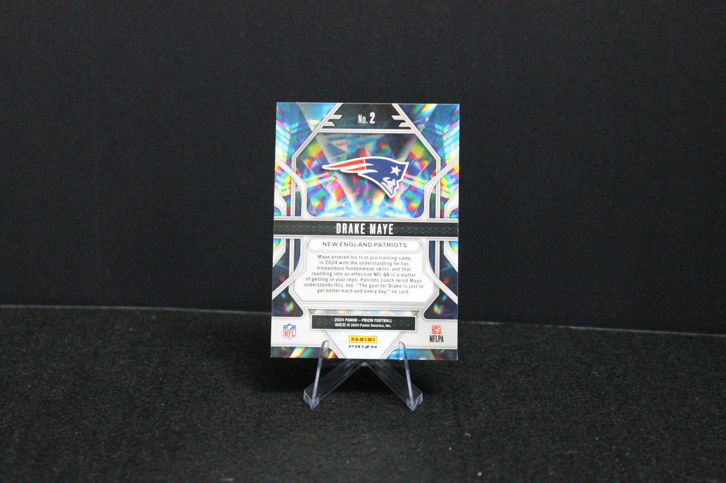 Drake Maye - 2024 Panini Prizm - Green Wave Prizmatic - Rookie