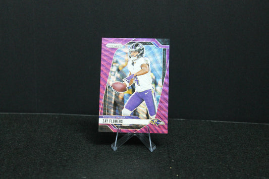 Zay Flowers - 2024 Panini Prizm - Purple Wave /99