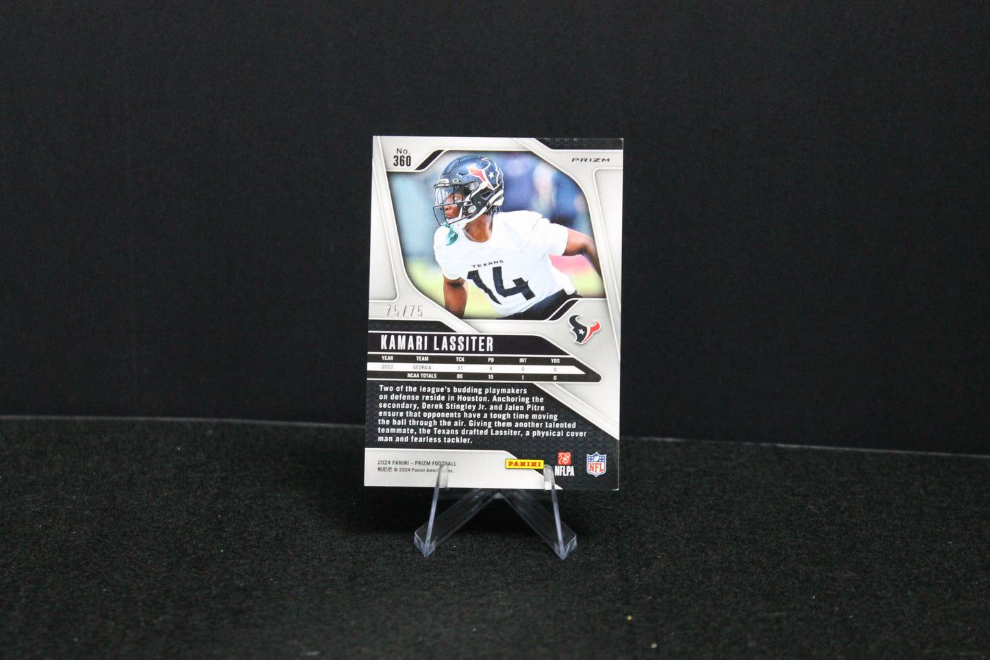 Kamari Lassiter - 2024 Panini Prizm - No Huddle Red /75 - Rookie