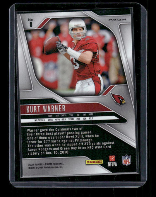 Kurt Warner - 2024 Panini Prizm - Orange Ice