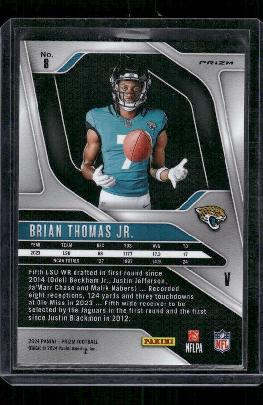 Brian Thomas Jr - 2024 Panini Prizm - Silver Prizm - Rookie Variation