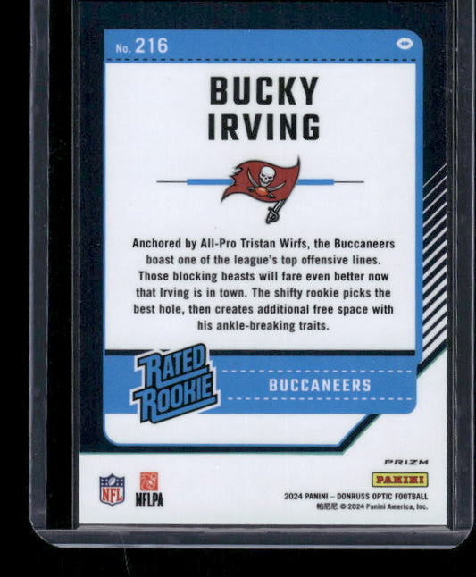 Bucky Irving - 2024 Donruss Optic - Purple Scope - Rookie