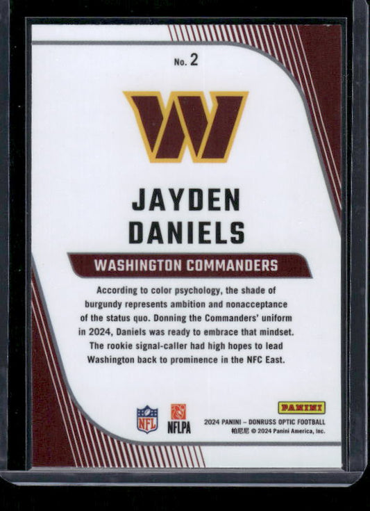 Jayden Daniels - 2024 Donruss Optic - Primary Colors - Rookie