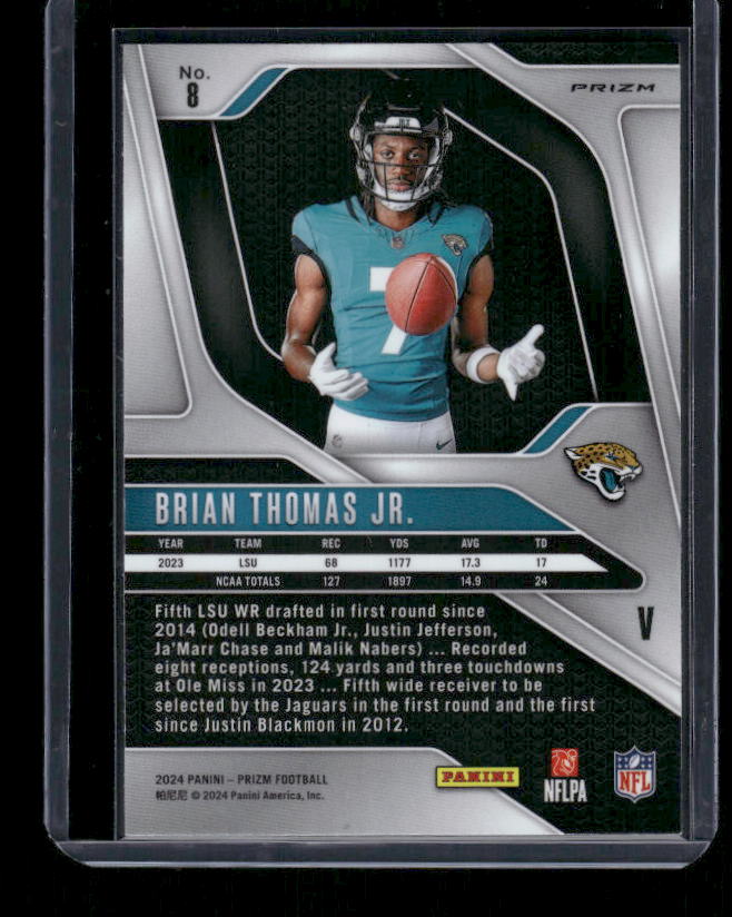 Brian Thomas Jr - 2024 Panini Prizm - Green Wave - Rookie Variation