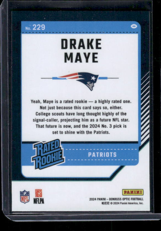 Drake Maye - 2024 Donruss Optic - Rookie
