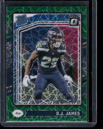 D.J. James - 2024 Donruss Optic - Green Velocity - Rated Rookie