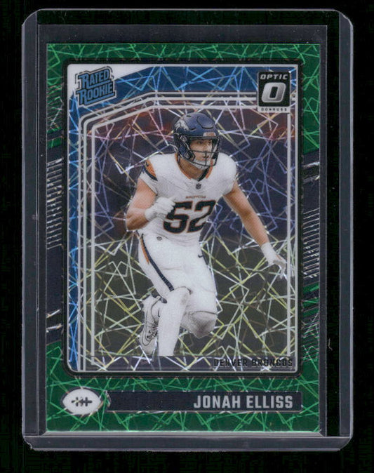 Jonah Elliss - 2024 Donruss Optic - Green Velocity - Rated Rookie