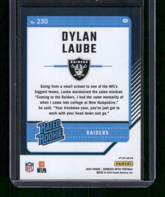 Dylan Laube - 2024 Donruss Optic - Green Velocity - Rated Rookie